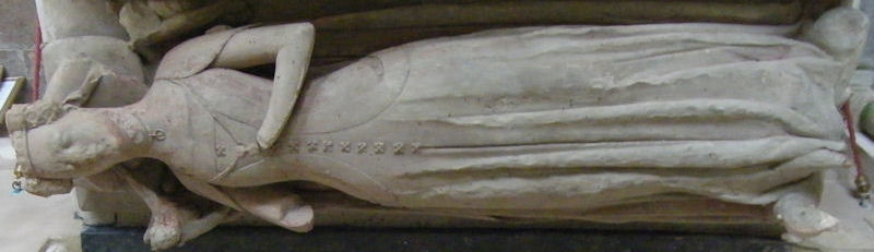 Erwarton - St Mary Bartholomew Bacon 1391 and wife Joanne Heveningham 1435